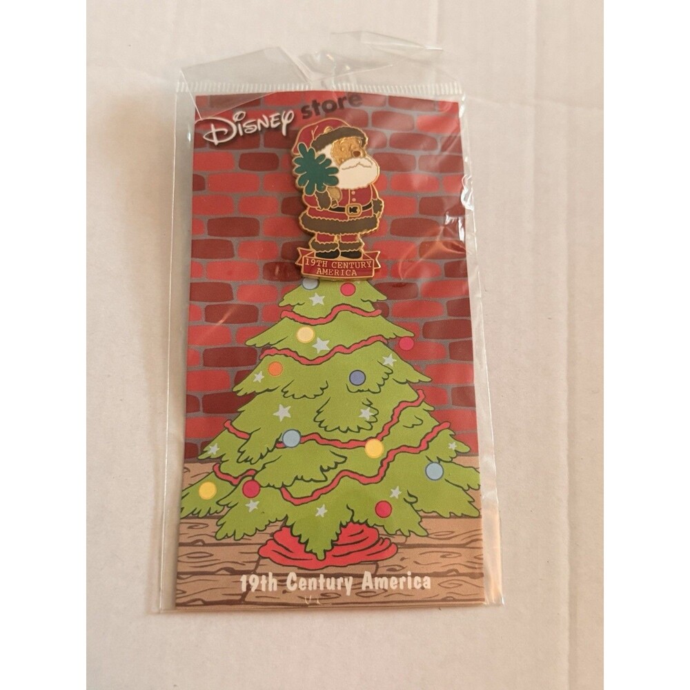 DISNEY Christmas 19th Century America Winnie The Pooh Santa Pin-NEW